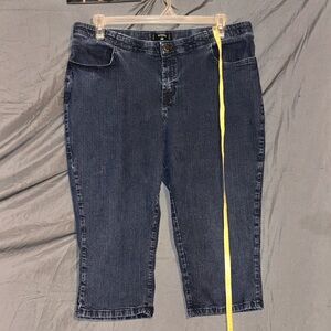 Riders by Lee Dark Blue Cropped Ankle Jeans